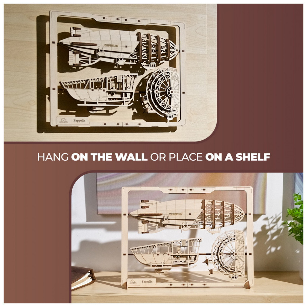 Конструктор Ugears Цепелін 2.5D (6337512) - изображение 9