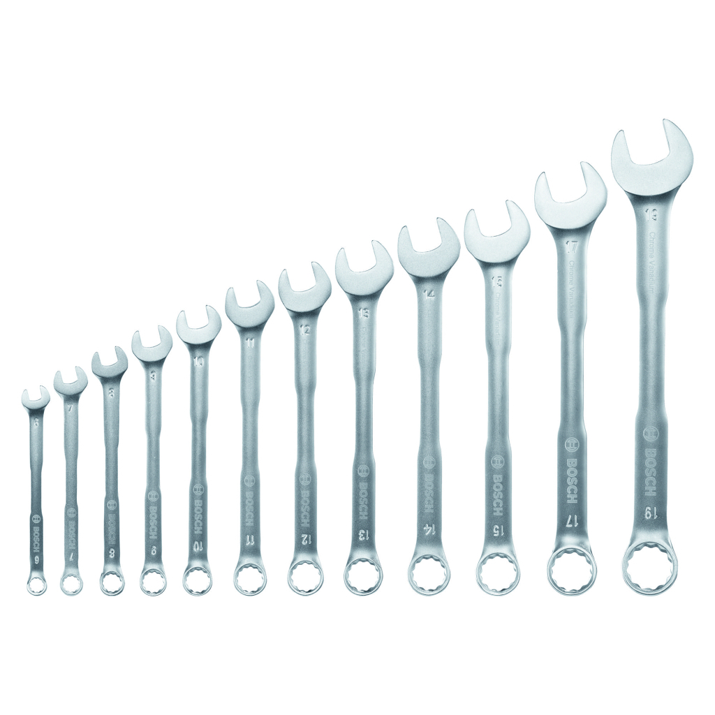 Ключ Bosch гайковий, набір 12шт, комбінований, 6-19мм, CrV (1.600.A02.Z9D) - зображення 2