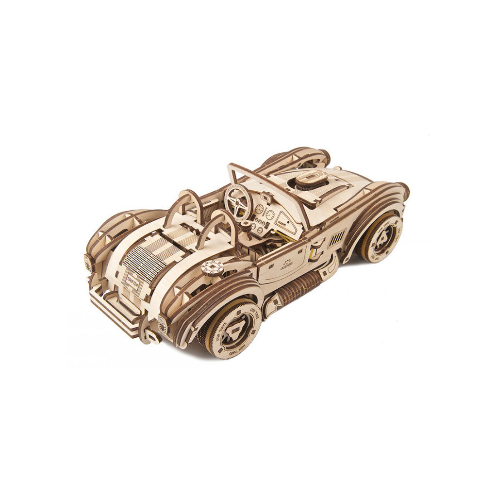 Конструктор Ugears Дрифт Кобра гоночний автомобіль (6337288) - зображення 11