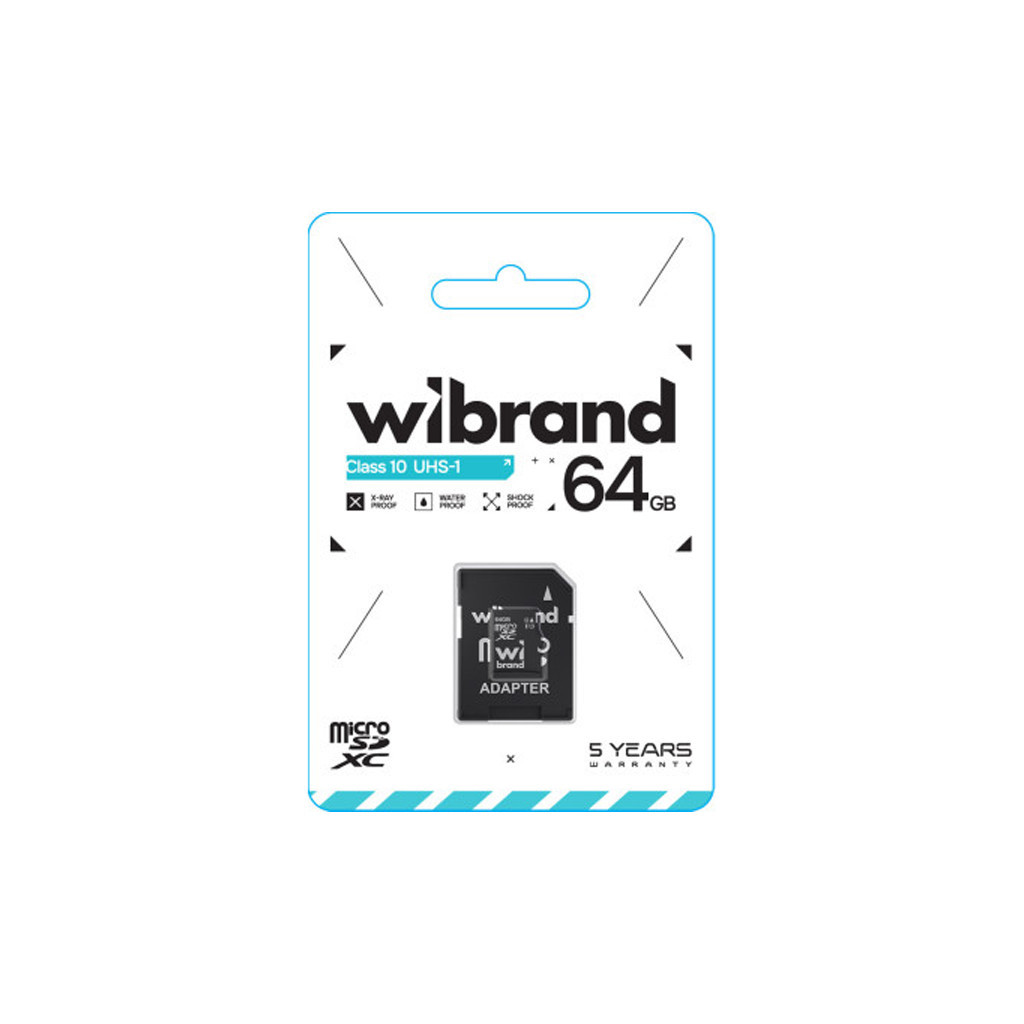 Карта пам'яті Wibrand 64GB mictoSD class 10 UHS-I (WICDXU1/64GB-A) - зображення 2