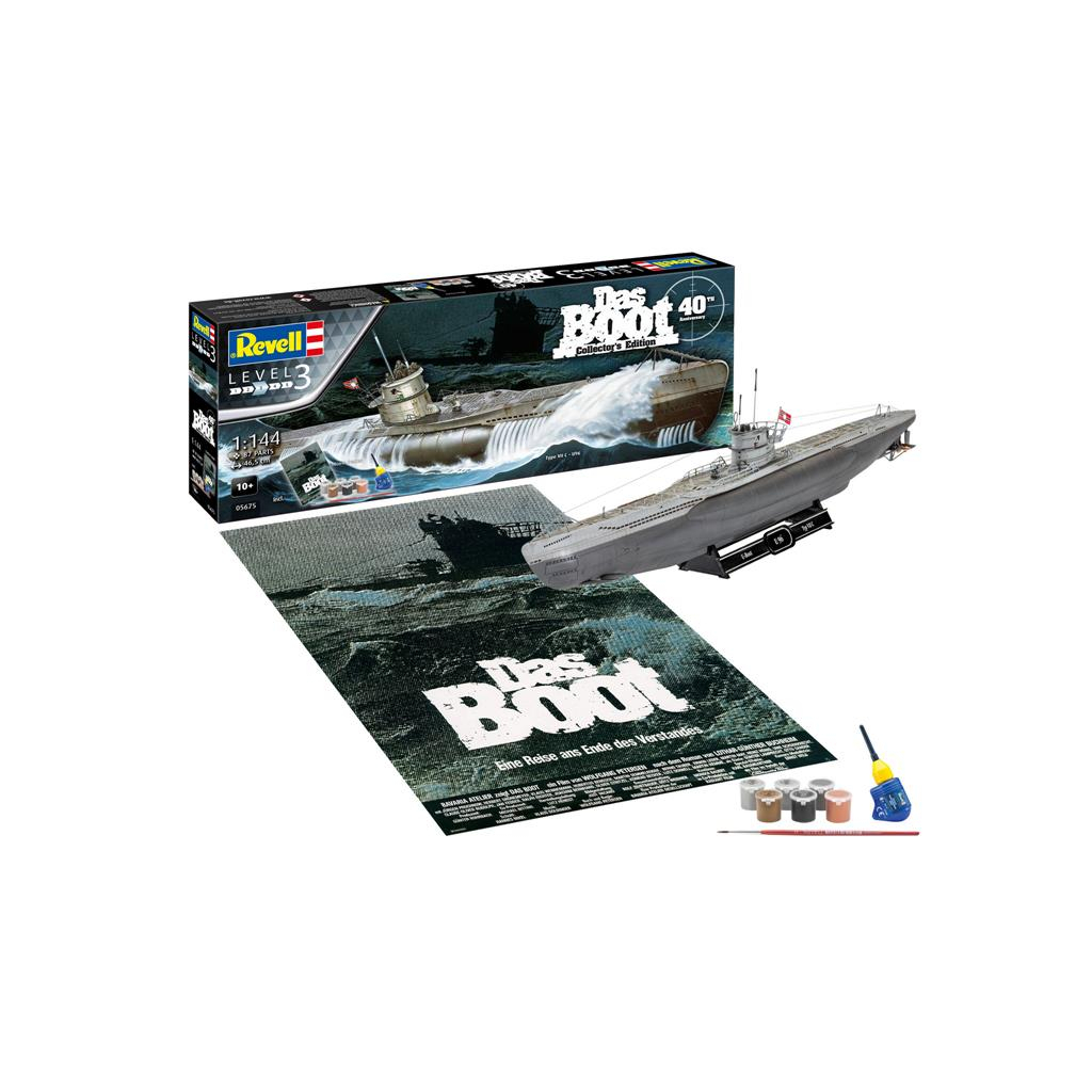 Збірна модель Revell Підводний човен U96 (Das Boot) рівень 3 масштаб 1:144 (RVL-05675) - зображення 5