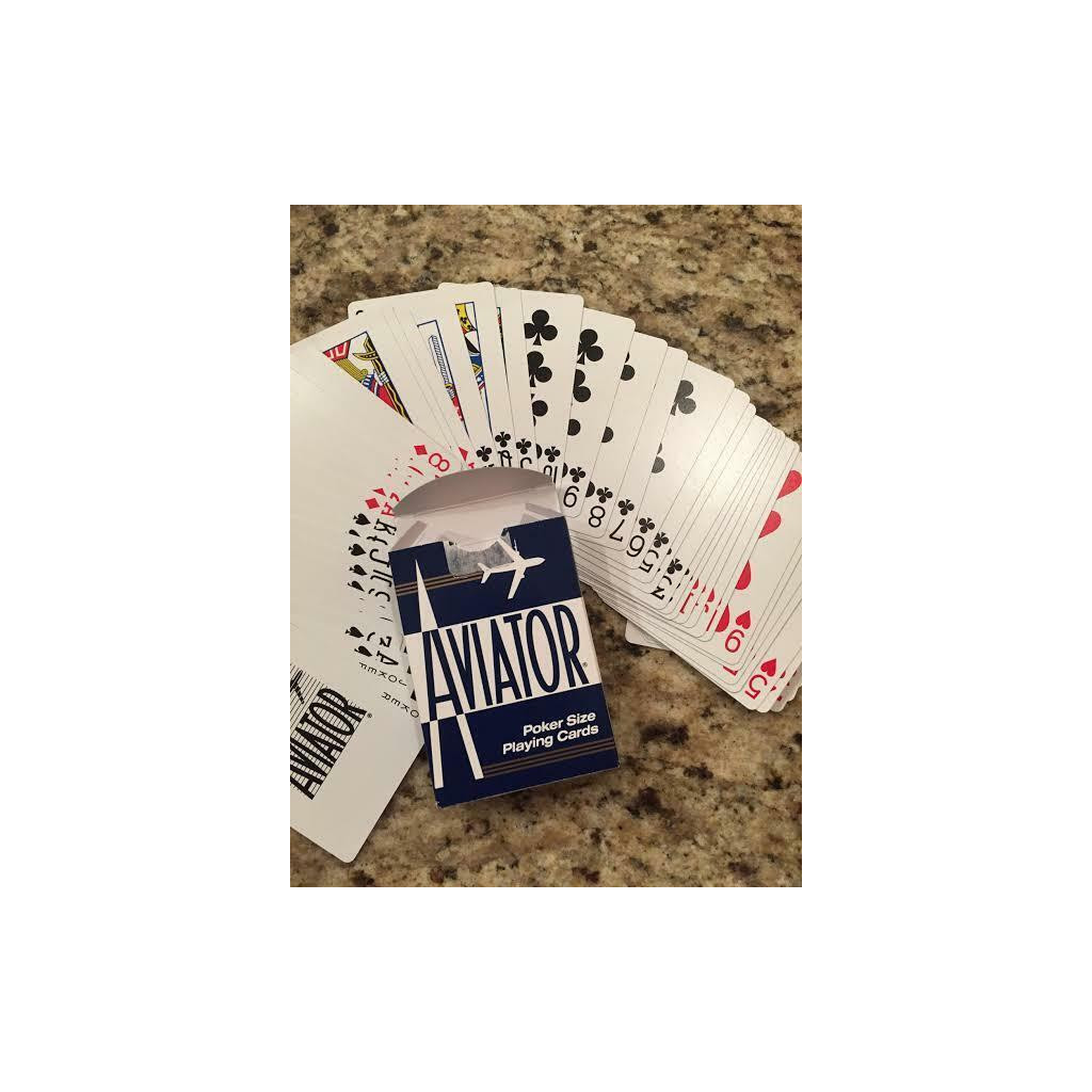 Гральні карти Bicycle Aviator Standard Index (red, blue) (AIRB) - зображення 10