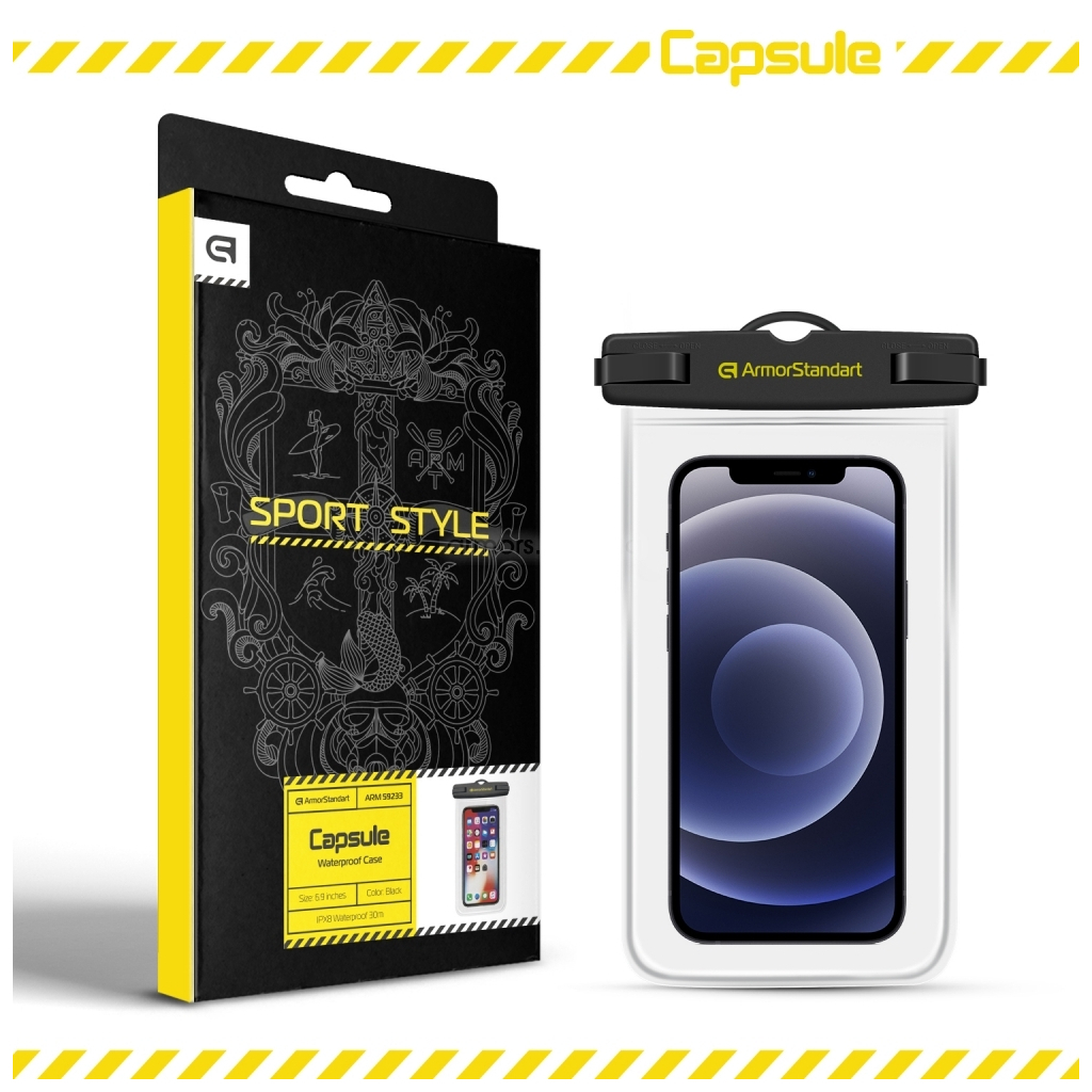 Чохол до мобільного телефона Armorstandart Capsule Waterproof Case Black (ARM59233) - зображення 7