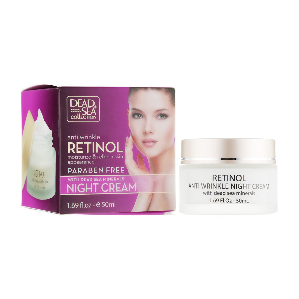 Крем для обличчя Dead Sea Collection нічний проти зморшок з ретинолом 50 мл (830668008601) - зображення 1