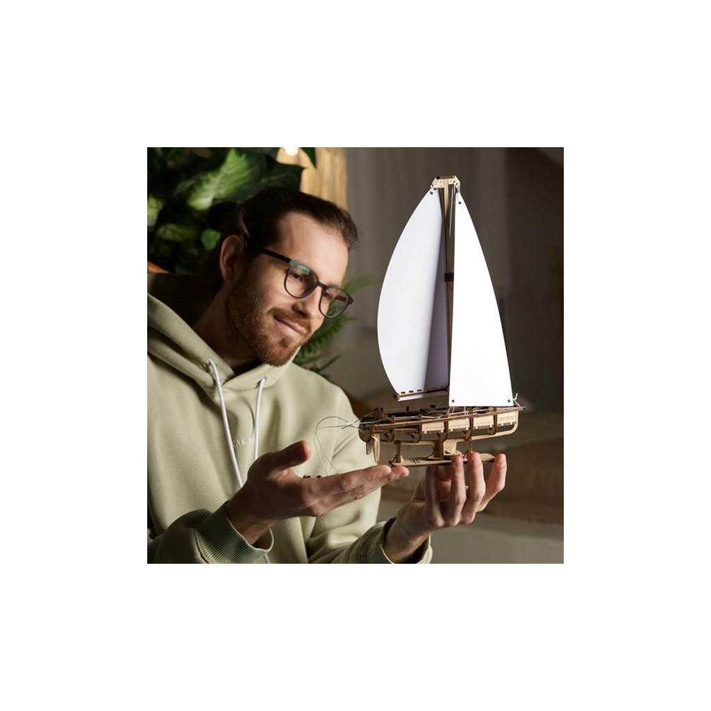 Конструктор Ugears механічний 3D Яхта Океанська Красуня (70193) - зображення 10