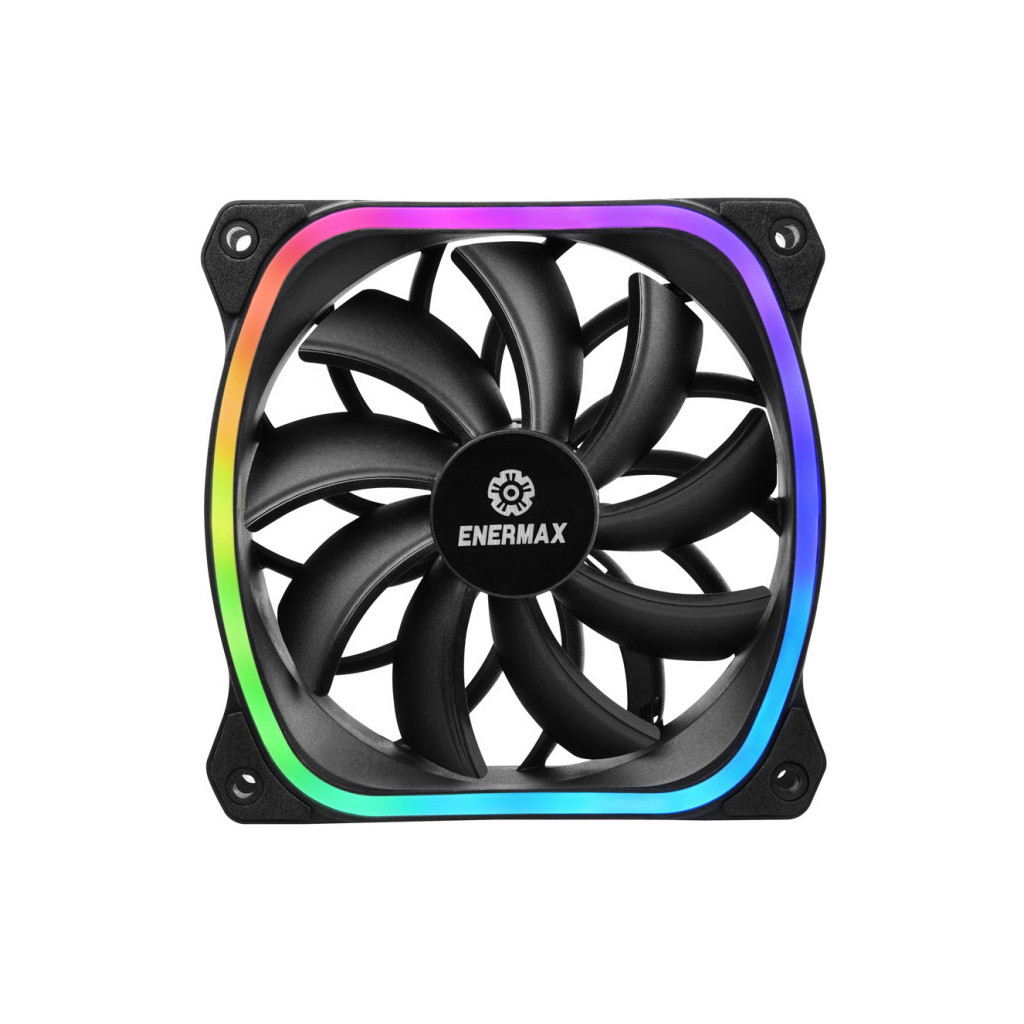 Кулер до корпусу Enermax SQUA RGB 3x 120 mm (3 PACK) (UCSQARGB12P-BP3) - зображення 2
