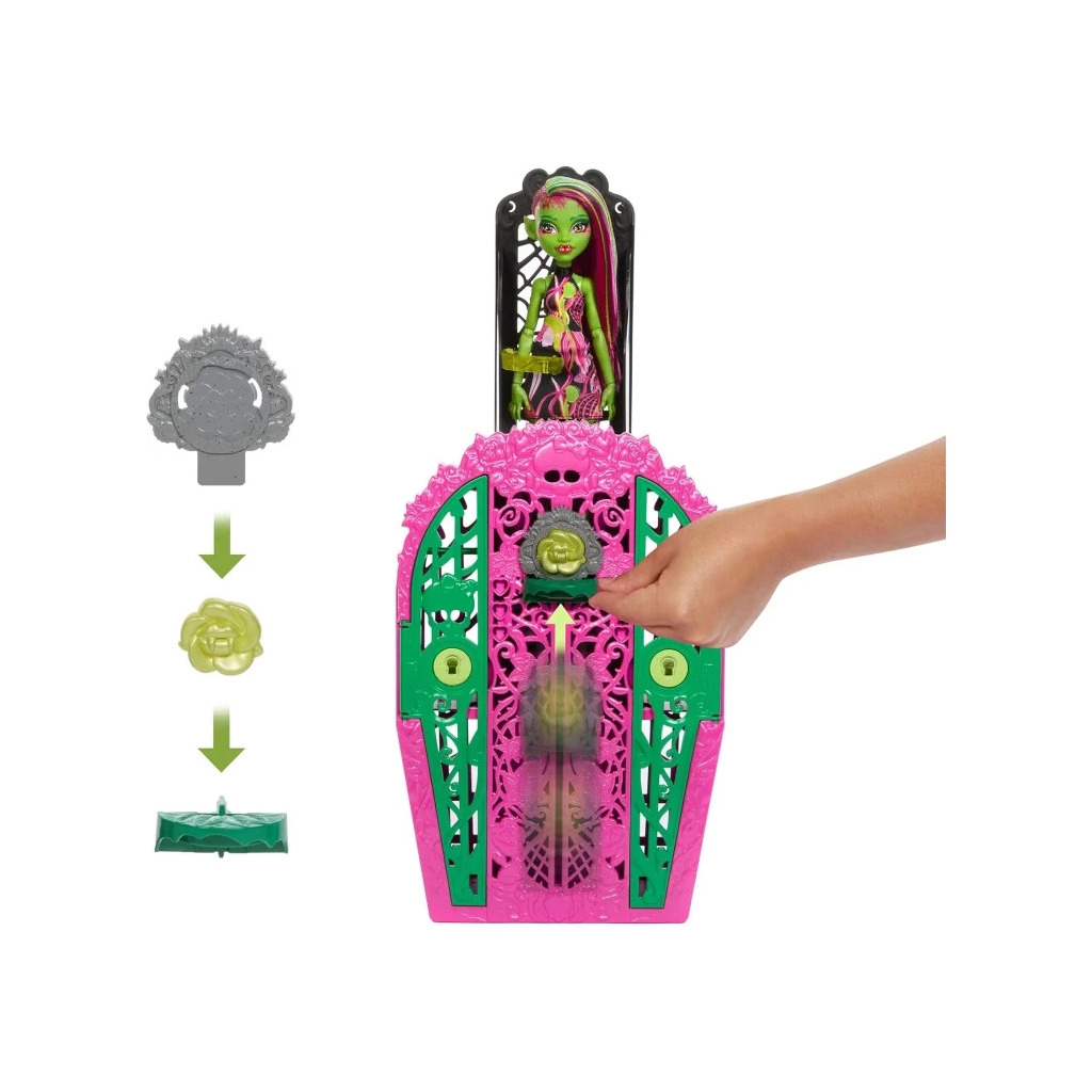 Лялька Monster High Набір-сюрприз Жахо-секрети Венери серії Цвіт та темрява (HYT75) - зображення 2