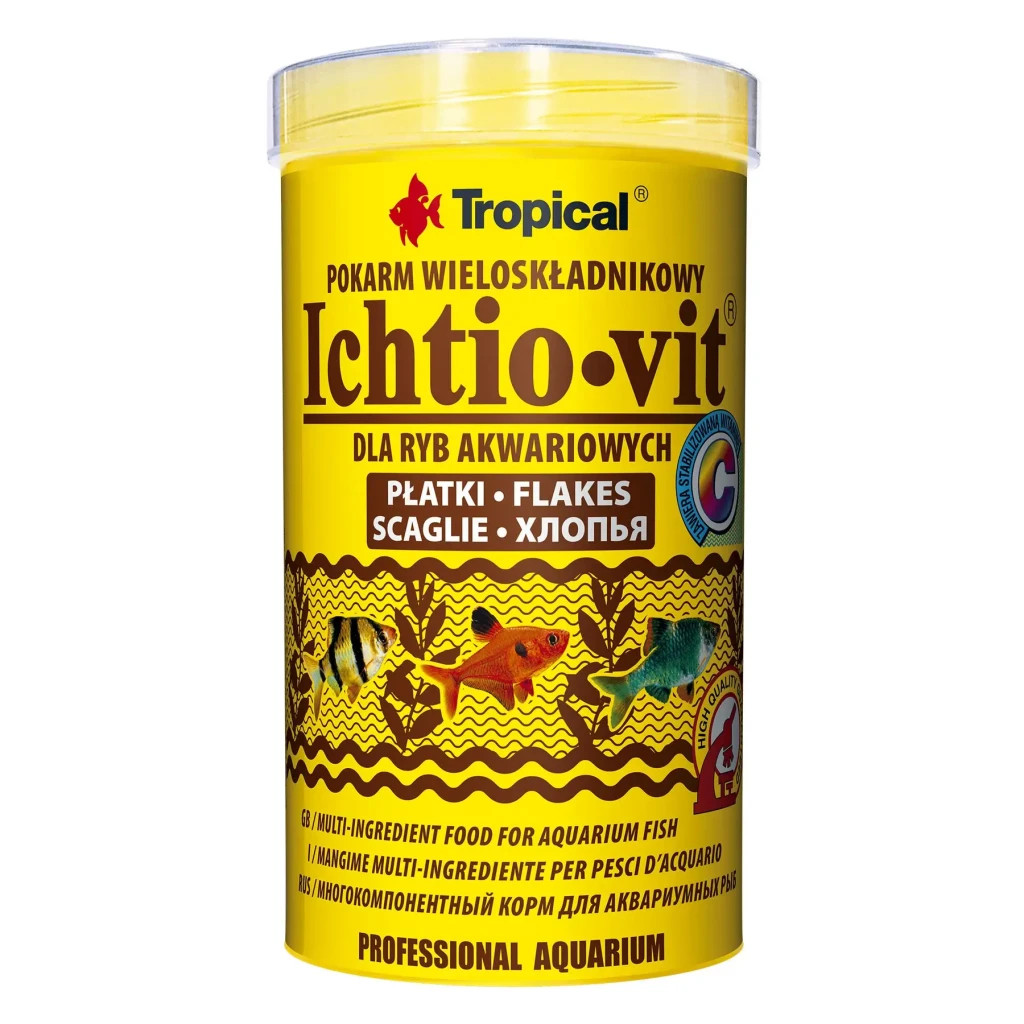 Корм для риб Tropical Ichtio-vit у пластівцях 500 мл (5900469770054) - зображення 1