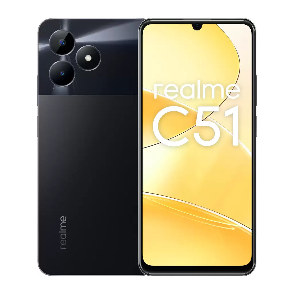 Мобільний телефон realme C51 4/128GB Carbon Black - зображення 1