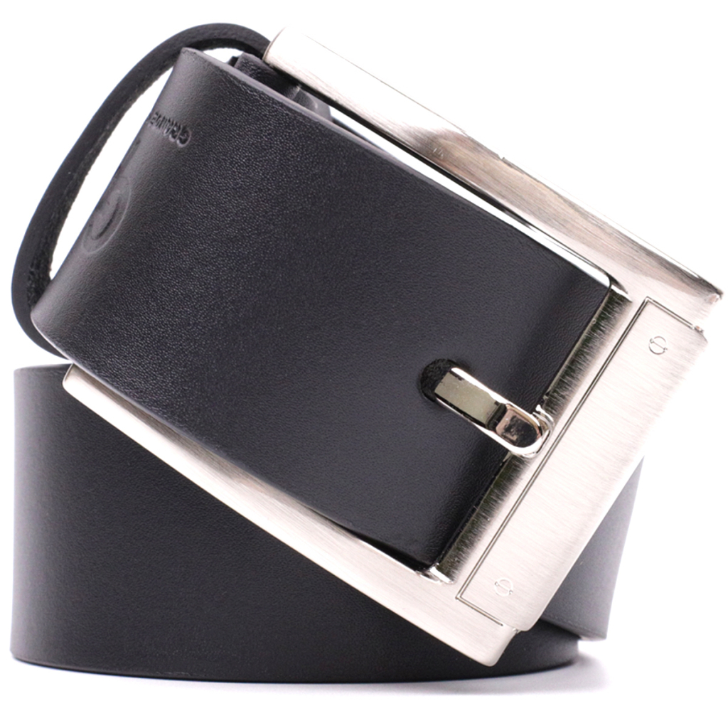 Ремінь Grande Pelle Під джинси з натуральної шкіри Чорний (11683) - зображення 7