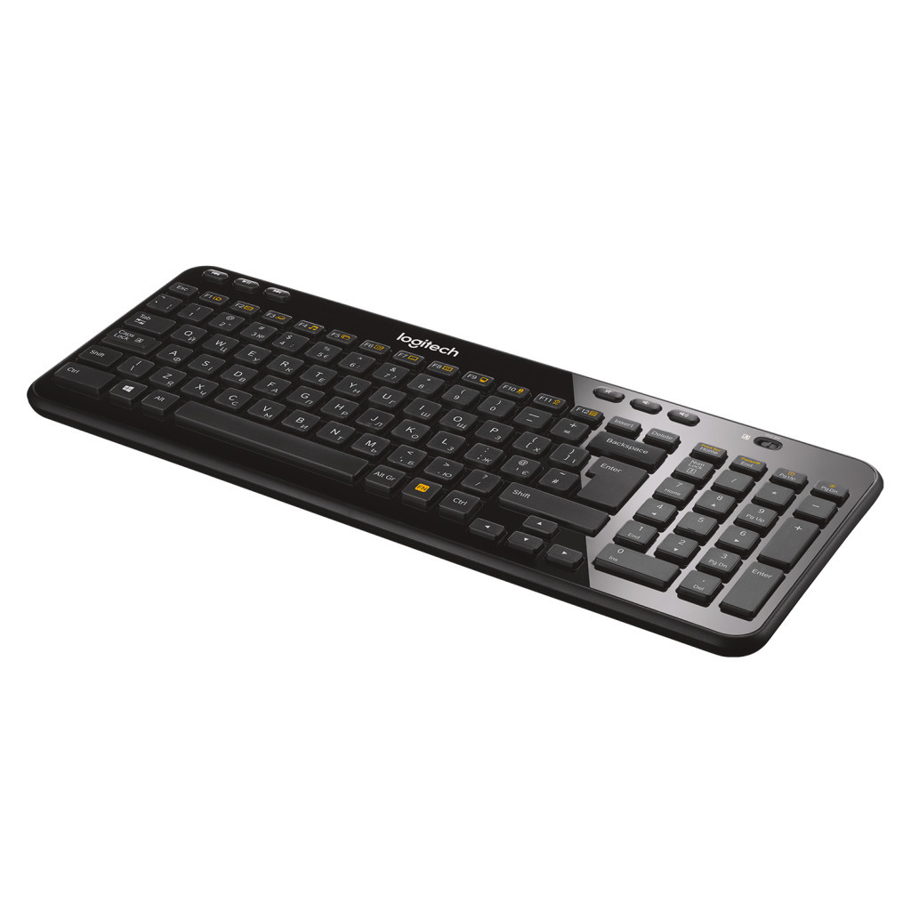 Клавіатура Logitech K360 Wireless UA Black (920-003080) - зображення 1
