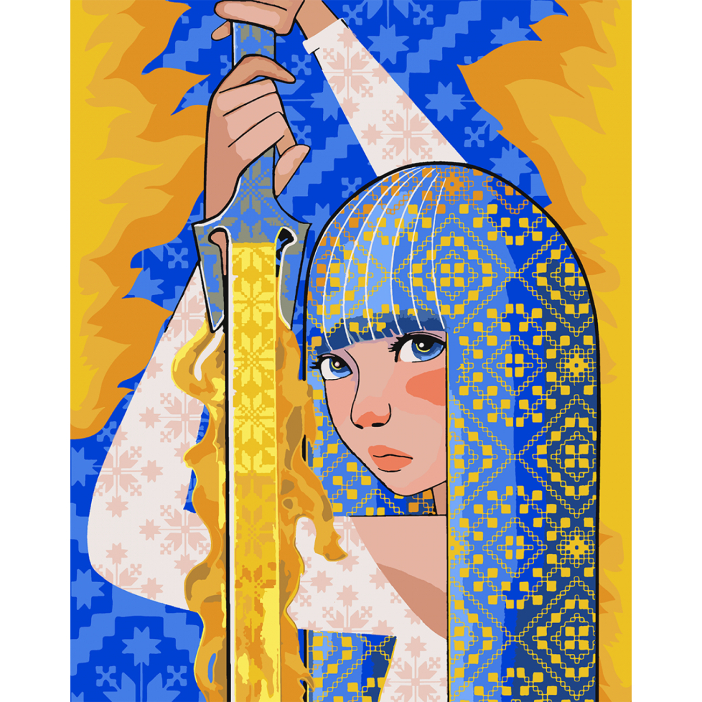 Картина по номерам Santi Відважна Українка, 40*50 см mosyakart (954456) - зображення 1