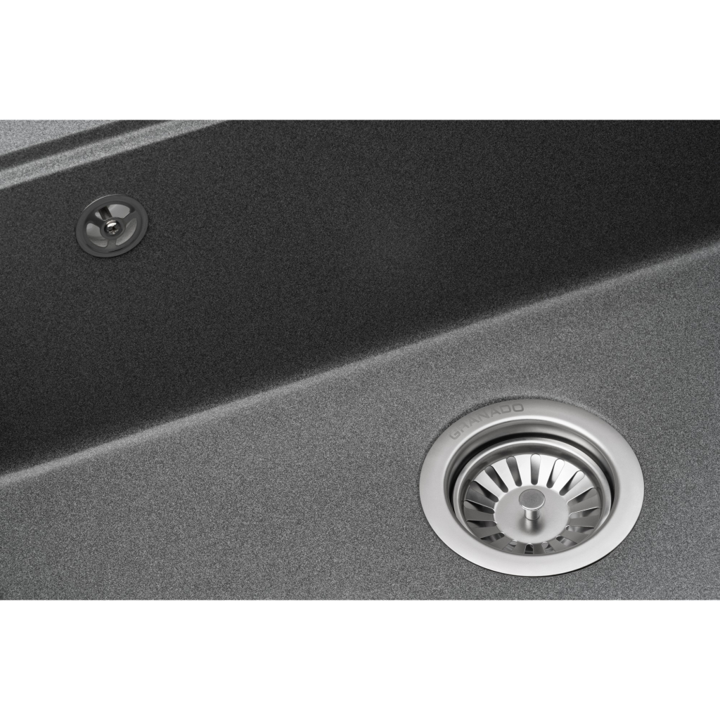 Мийка кухонна GRANADO ARTES grafito з сифоном (gr3609) - зображення 5