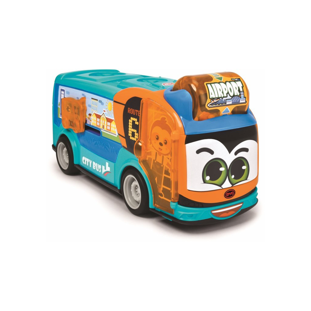 Спецтехніка Dickie Toys Міський автобус АВС "BYD" з відкривними дверцятами та рухомими деталями, 22 см (4113000) - зображення 3