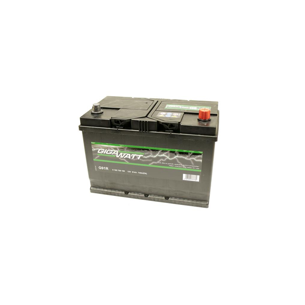 Акумулятор автомобільний GigaWatt 91А (0185759100) - зображення 2