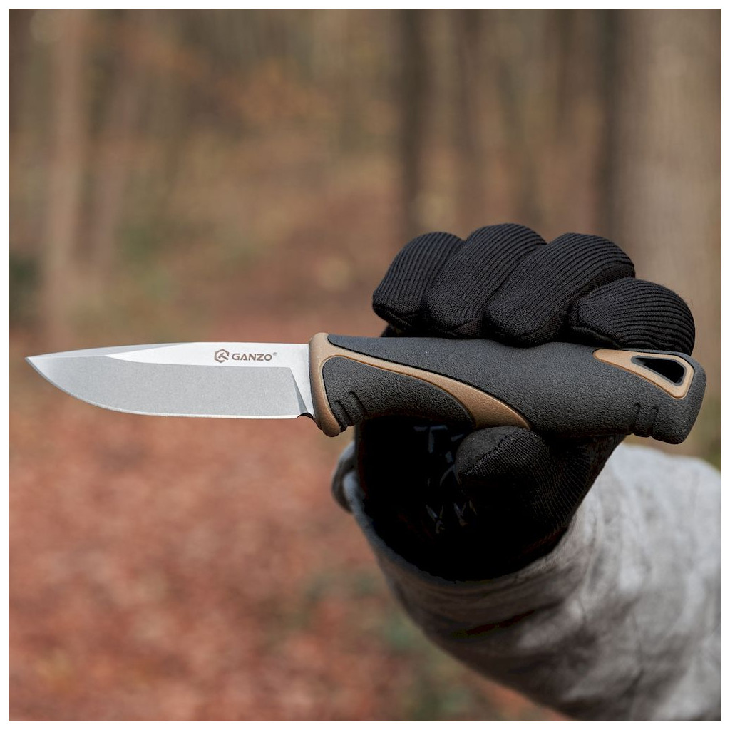 Ніж Ganzo G807-DY Бежевий з ножнами (G807DY) - зображення 11