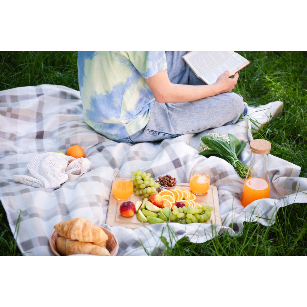 Плед Ardesto Fleece 100% поліестер 130x160см клітинка, бежевий (ART0711PB) - зображення 4