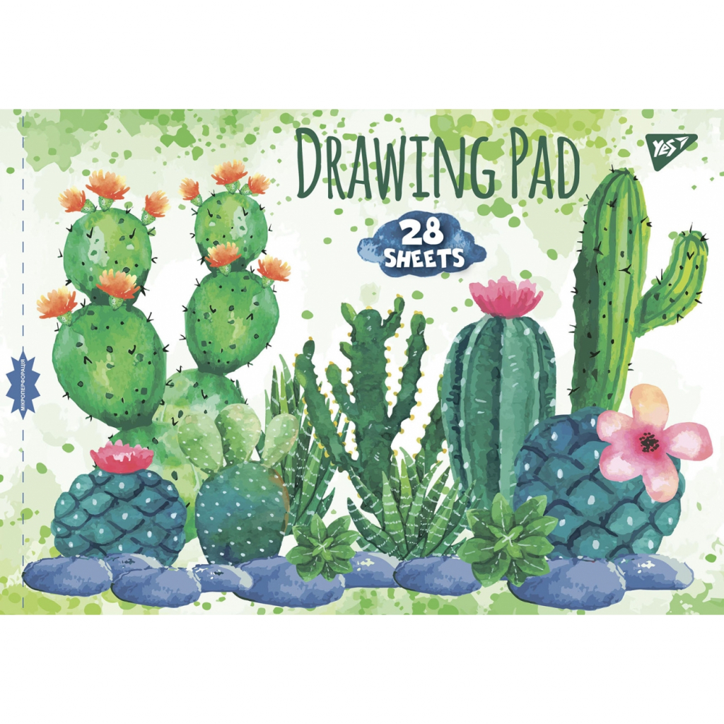 Альбом для малювання Yes А4 скоба з перфорацією, 28 аркушів (130438) - зображення 3