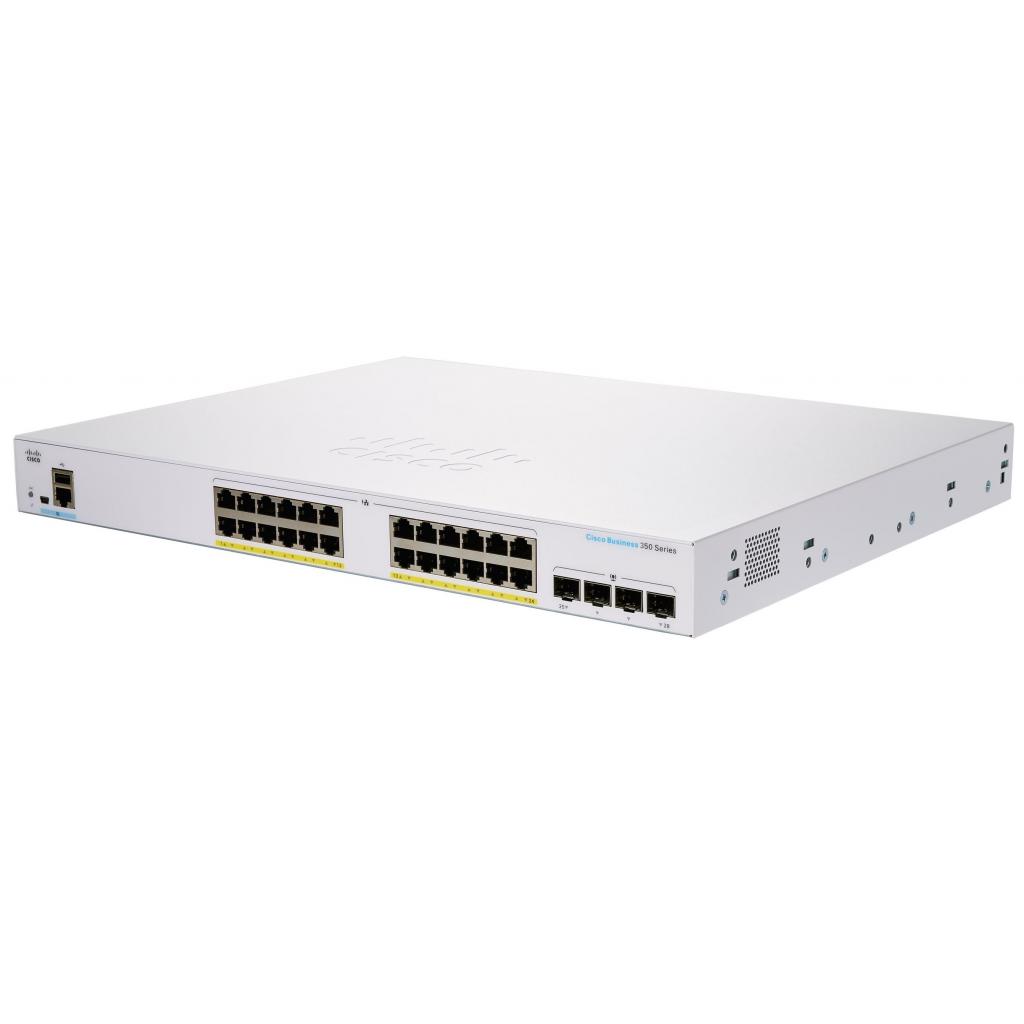 Комутатор мережевий Cisco CBS350-24FP-4G-EU - изображение 1