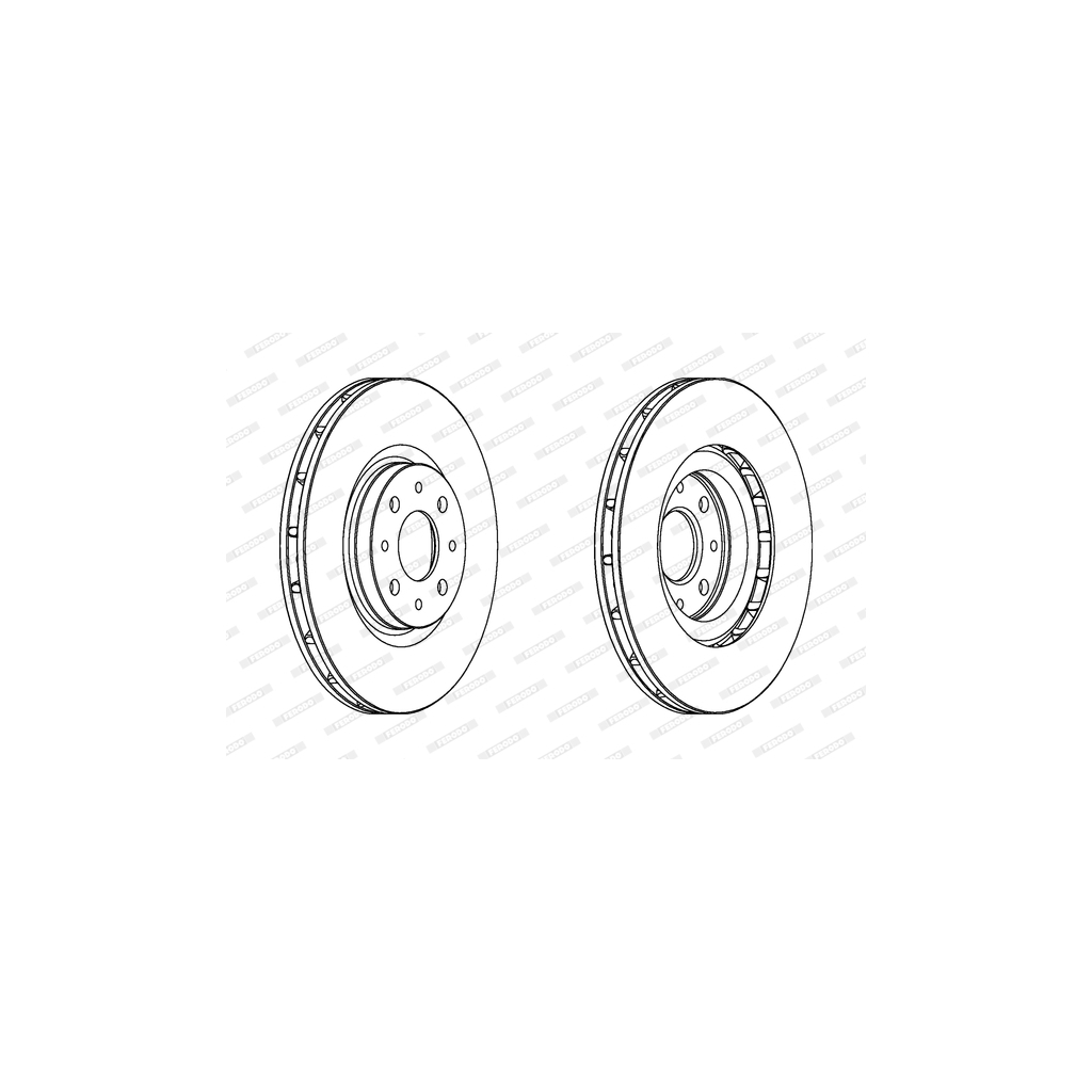 Гальмівний диск FERODO DDF1122 - зображення 1