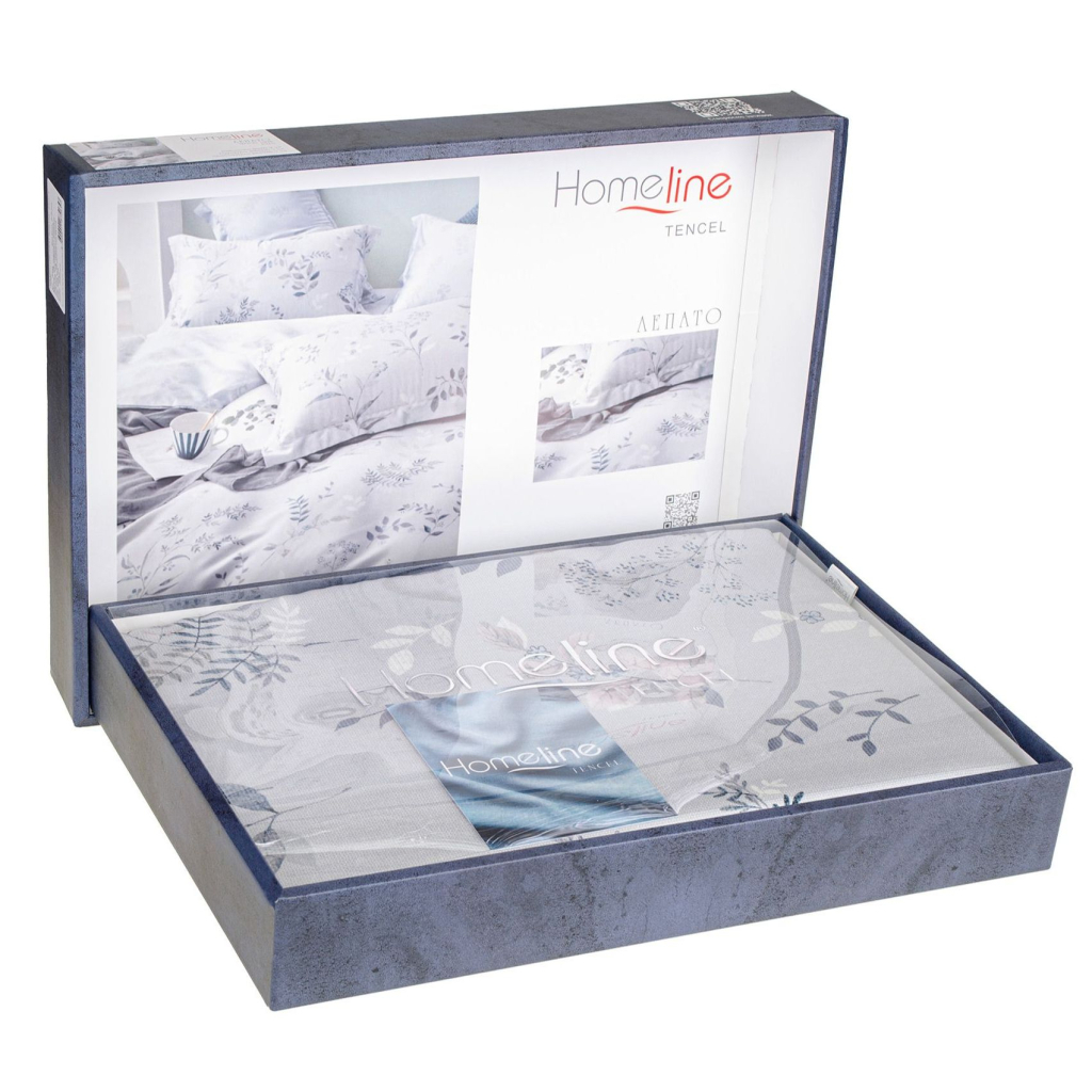 Постільна білизна Home Line Сатин Тенсел Лепато євро (187065) - зображення 1