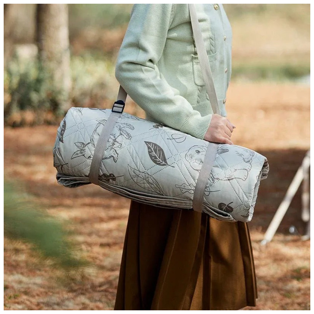 Туристичний килимок Naturehike CNH22DZ025 270 х 395 бежевий принт (6975641885498) - зображення 2