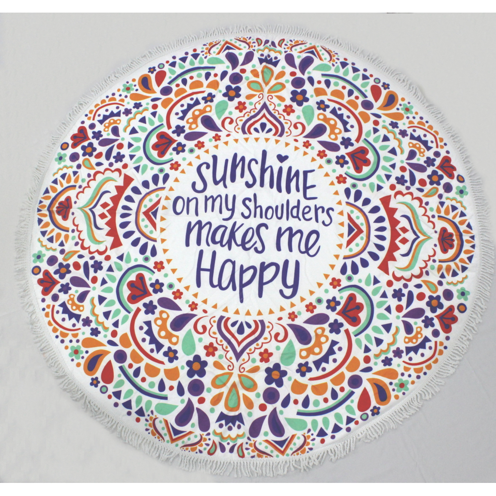 Рушник MirSon пляжний №5073 Summer Time Sunshine 150x150 см (2200003947816) - зображення 2