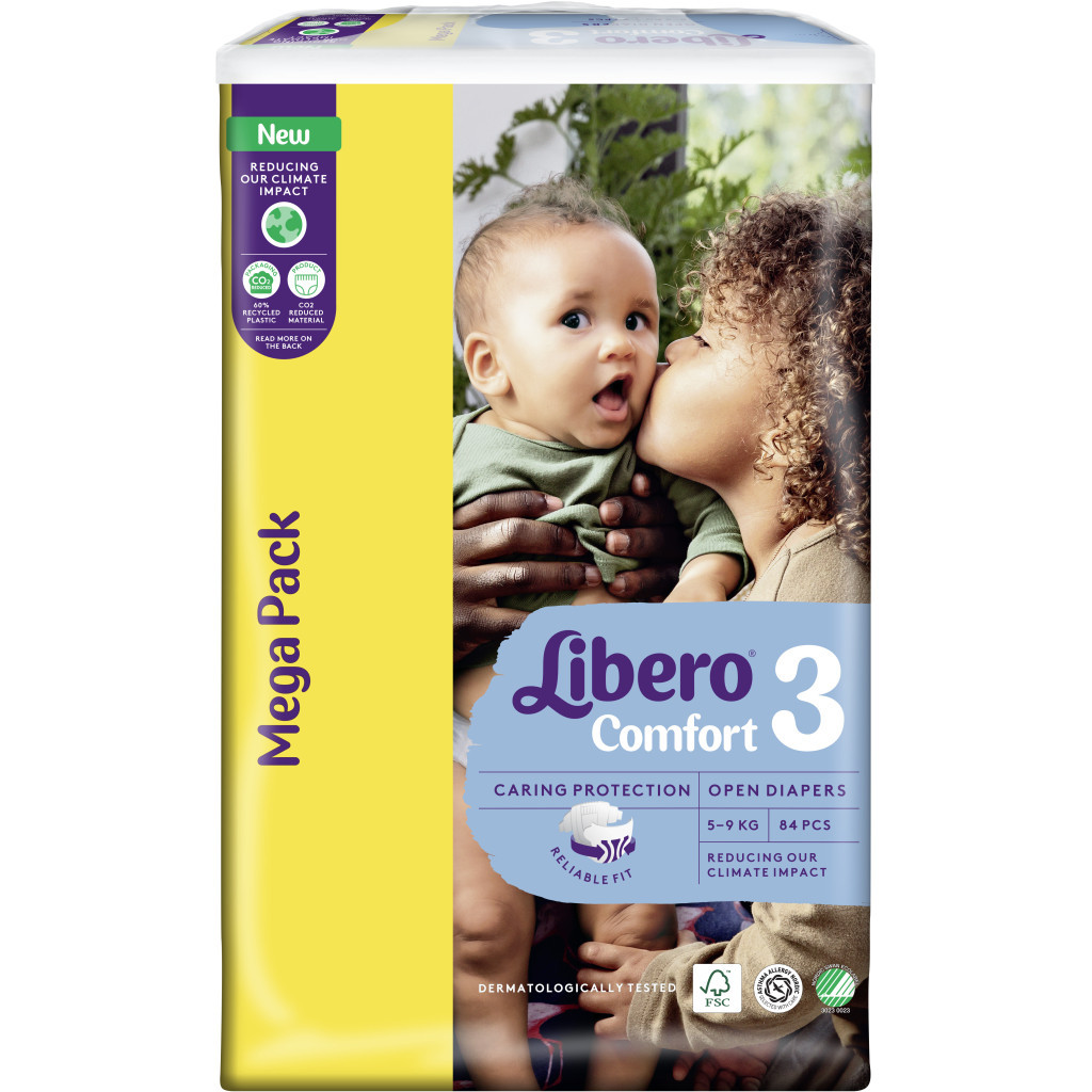 Підгузки Libero Comfort Розмір 3 (5-9 кг) 84 шт (7322541756738) - зображення 2