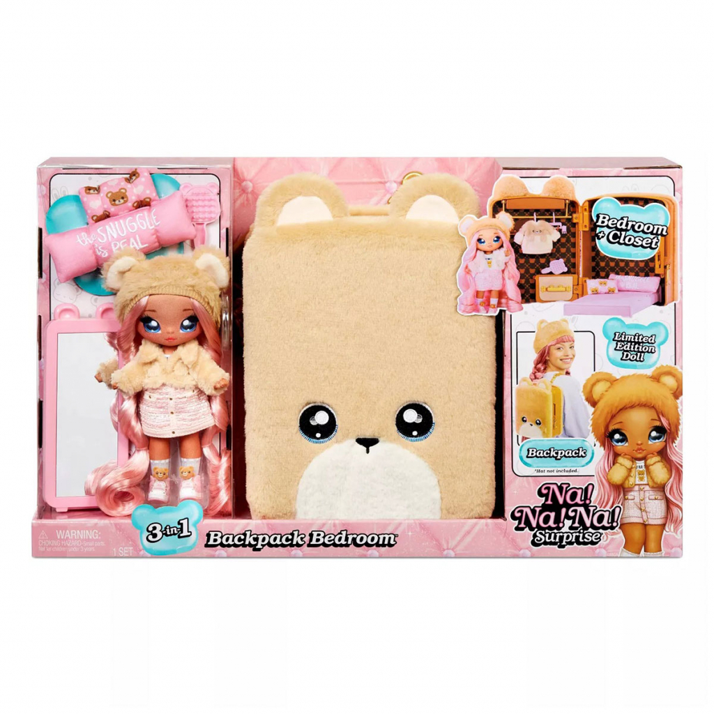 Лялька Na! Na! Na! Surprise 3 в 1 - Рюкзачок-спальня Сарі Снаглз (575702) - зображення 5