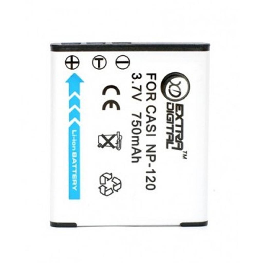 Акумулятор до фото/відео Extradigital Casio NP-120 (DV00DV1343) - зображення 1