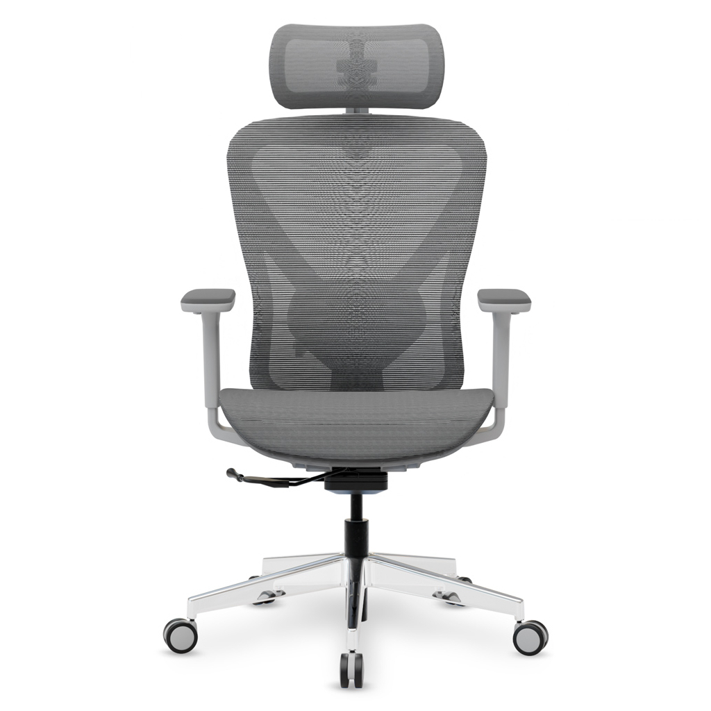 Офісне крісло Mealux Q1 Air Grey (HF-Q1 M/G) - зображення 3