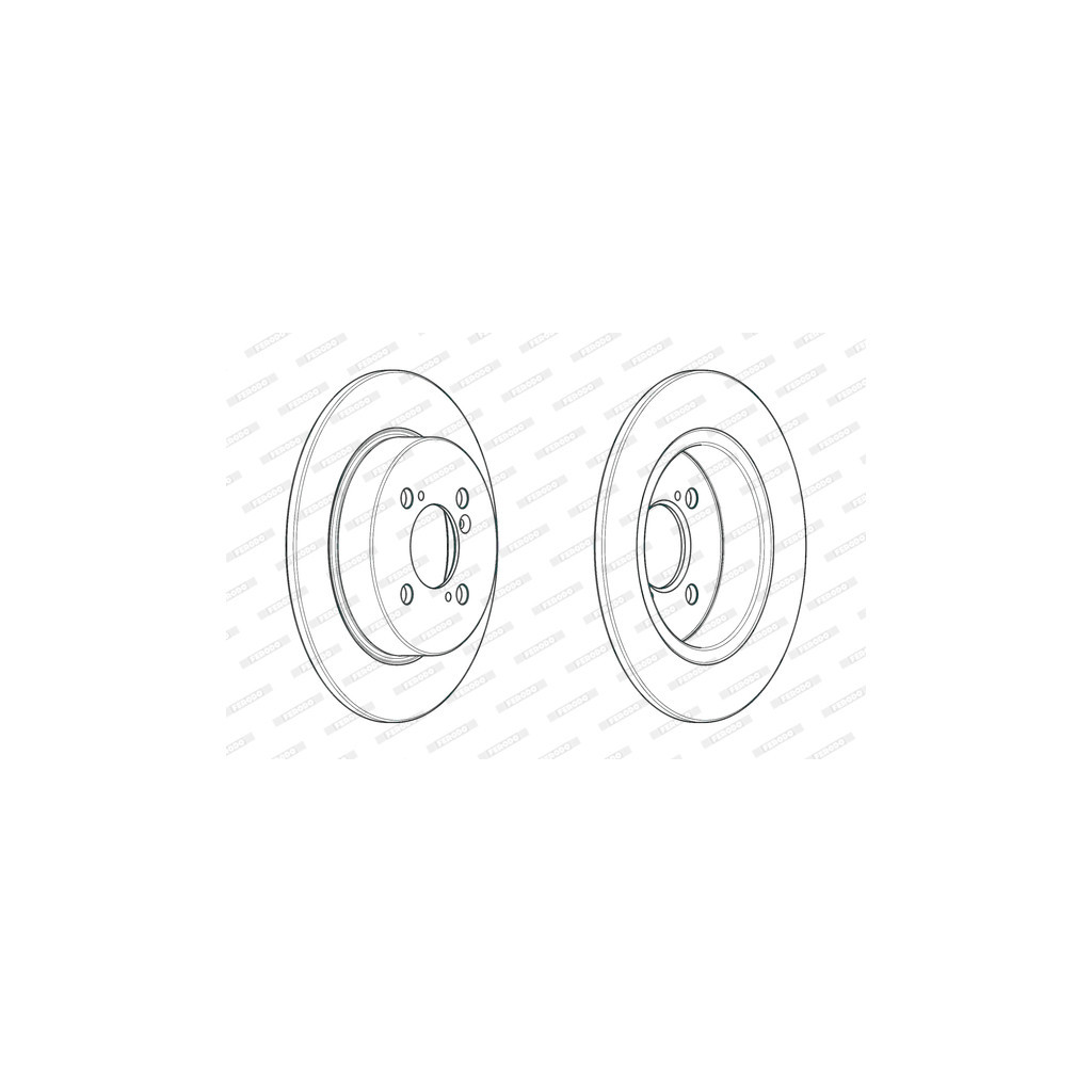 Гальмівний диск FERODO DDF2071C - зображення 1