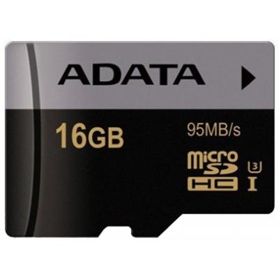 Карта пам'яті ADATA 16GB microSD class 10 UHS-I U3 V30 Premier Pro (AUSDH16GUI3V30S-R) - зображення 1