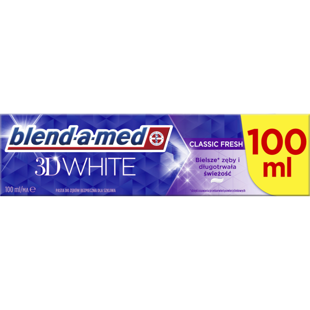 Зубна паста Blend-a-med 3D White Класична свіжість 100 мл (8006540792896) - зображення 2