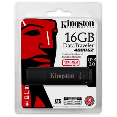 USB флеш накопичувач Kingston 16GB DataTraveler 4000 G2 Metal Black USB 3.0 (DT4000G2/16GB) - зображення 5
