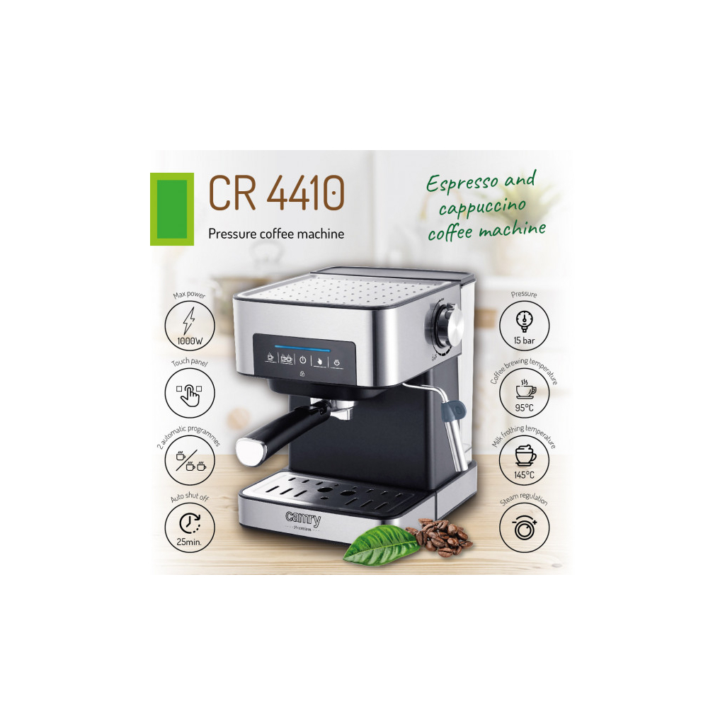 Ріжкова кавоварка еспресо Camry CR 4410 - изображение 10