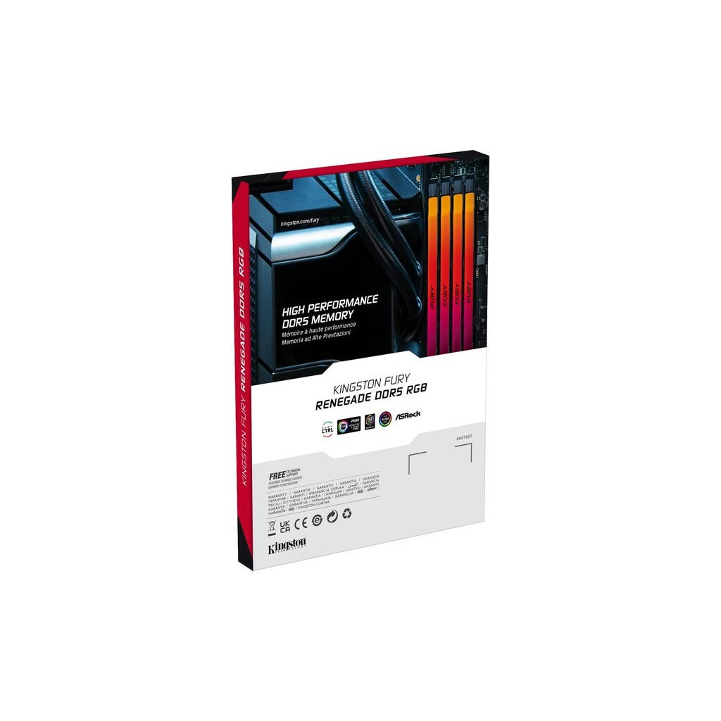 Модуль пам'яті для комп'ютера DDR5 16GB 6000 MHz Renegade RGB Kingston Fury (ex.HyperX) (KF560C32RSA-16) - зображення 3
