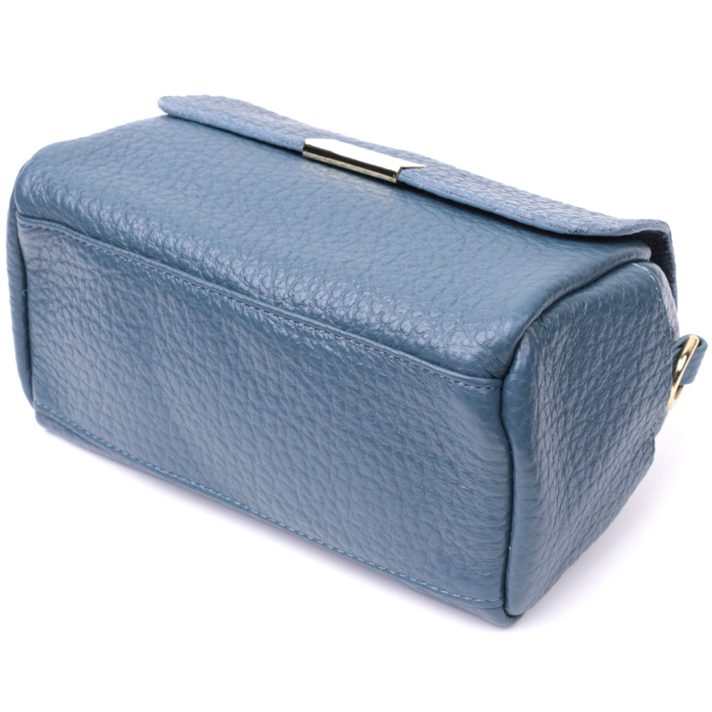 Сумка Vintage Шкіряна жіноча Синя (22402) - зображення 5