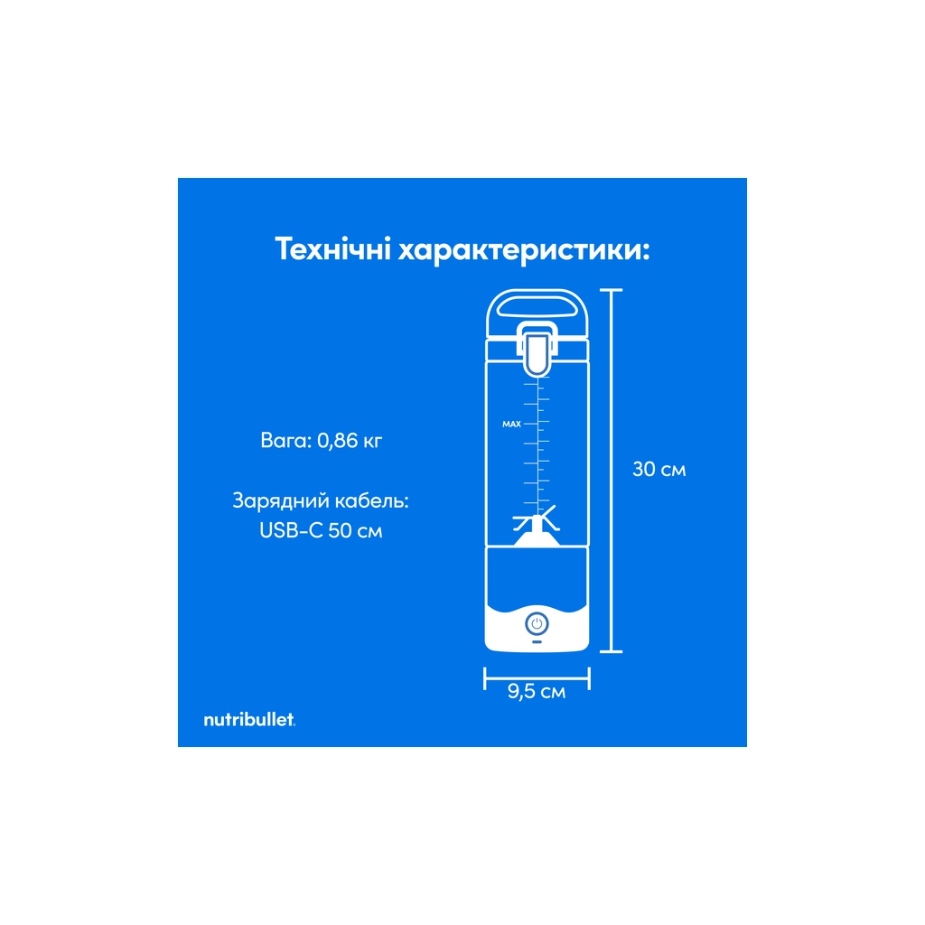 Блендер NUTRIBULLET NBP003W - зображення 7