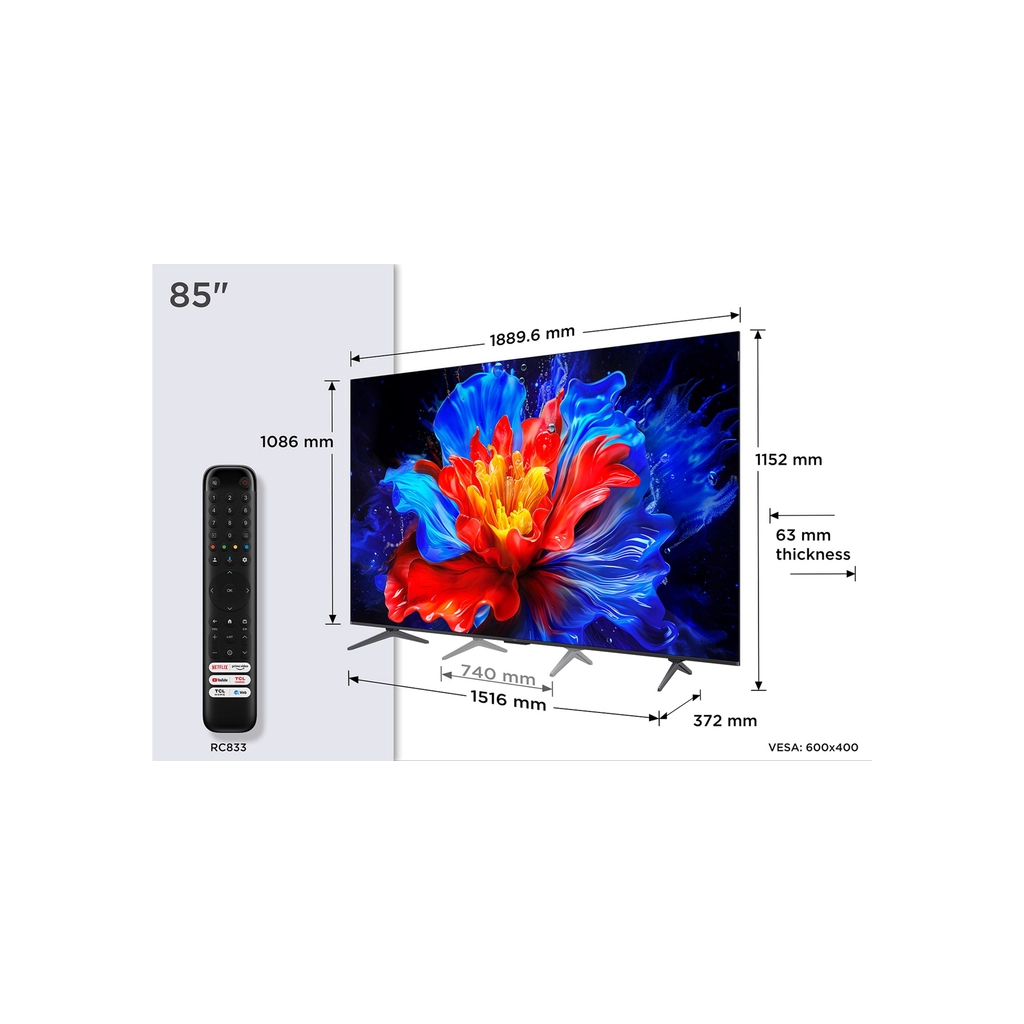 Телевізор TCL 85P8K - зображення 9