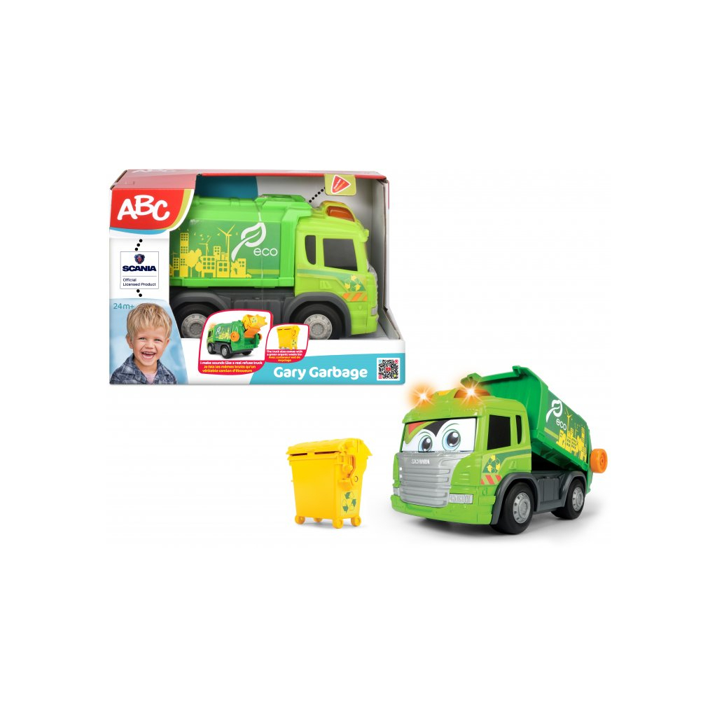 Спецтехніка Dickie Toys Сміттєвоз АВС "Сканія. Гері" з контейнером, зі звук. та світл. ефектами, 25 см (4114004) - зображення 2