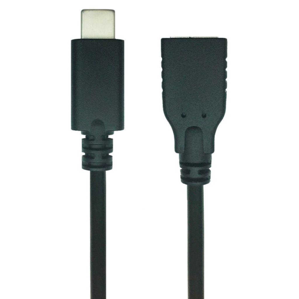 Перехідник OTG USB 2.0 AF to USB-C 0.1m REAL-EL (EL123500017) - зображення 1