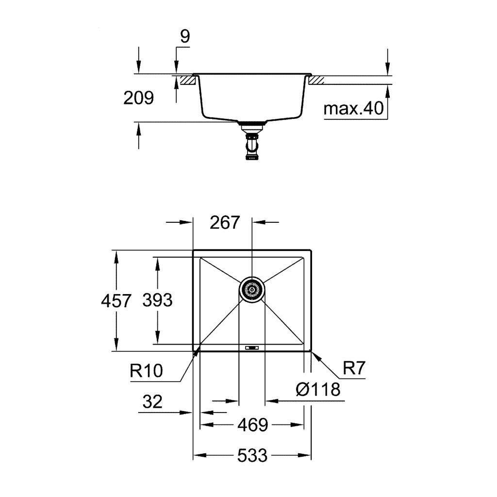 Мийка кухонна Grohe K700U (31654AT0) - зображення 3