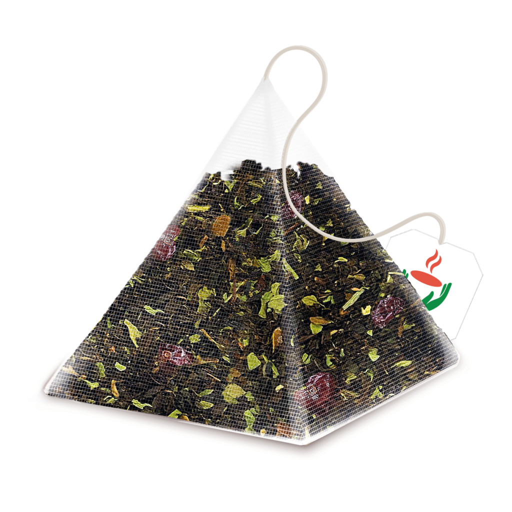 Чай Tea Moments Barberry Dream чорний з барбарисом та м'ятою 20х1.8 г пірамідки (tm.03644) - зображення 3