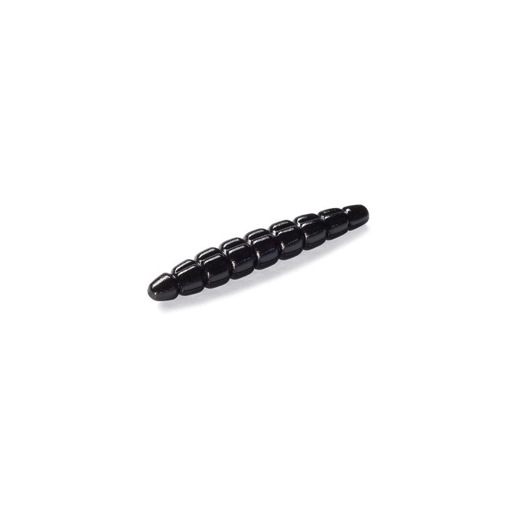 Силікон рибальський FishUP Morio 1.2" 101 - Black, cheese taste (12шт/уп) (1864.03.40) - зображення 1