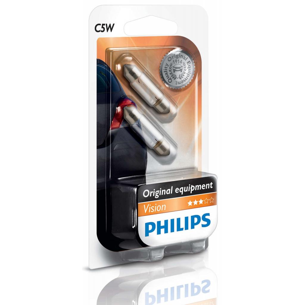 Автолампа Philips C5W Vision, 2шт/бл. (12844B2) - зображення 3