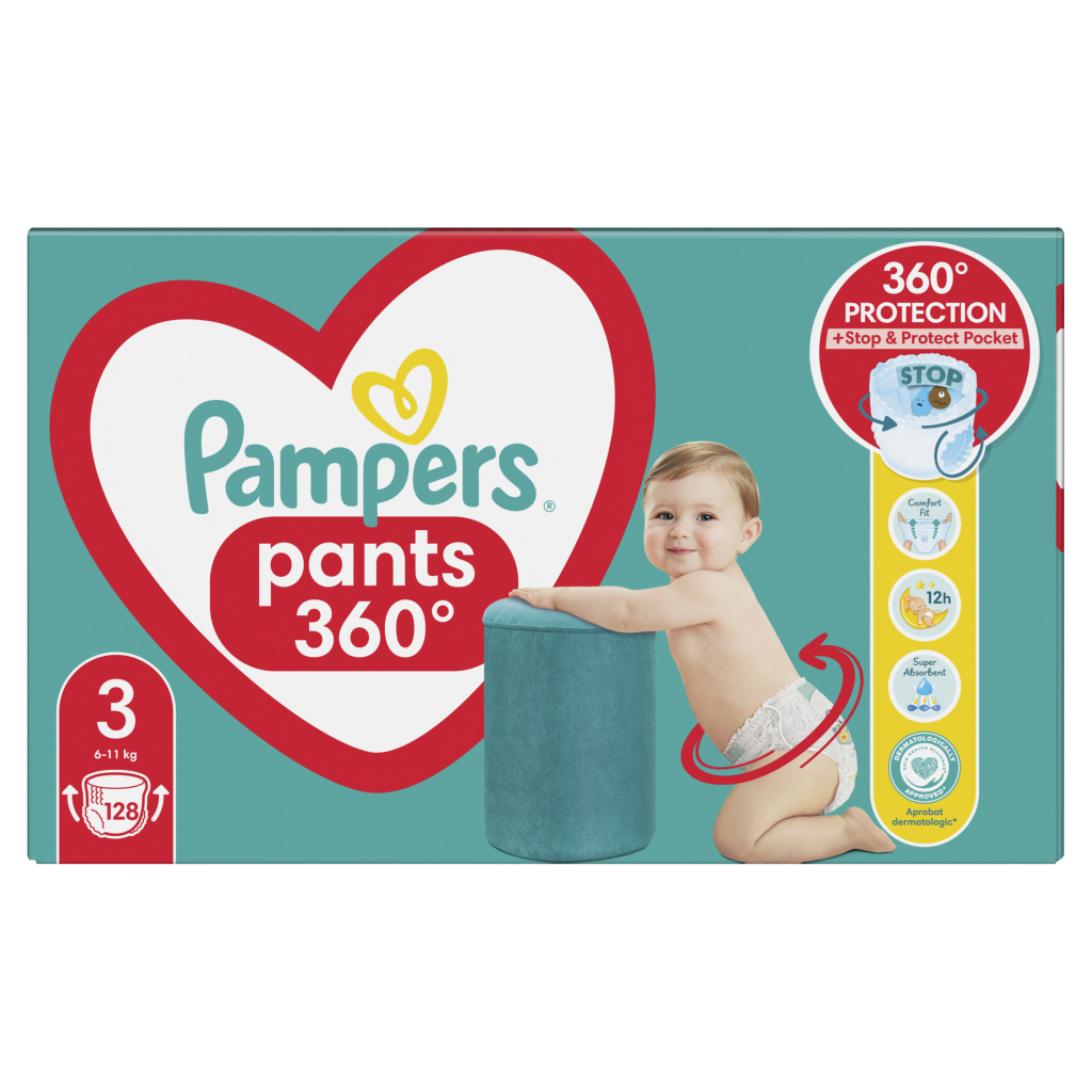 Підгузки Pampers Pants Midi Розмір 3 (6-11 кг) 128 шт. (8006540069417) - зображення 2