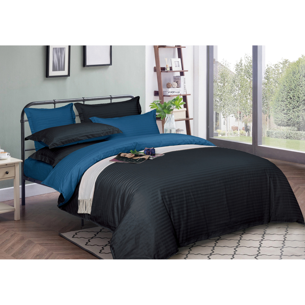Підковдра MirSon Satin Stripe 30-0021 + 30-0019 Minhvan 220х240 см (2200005267455) - зображення 1