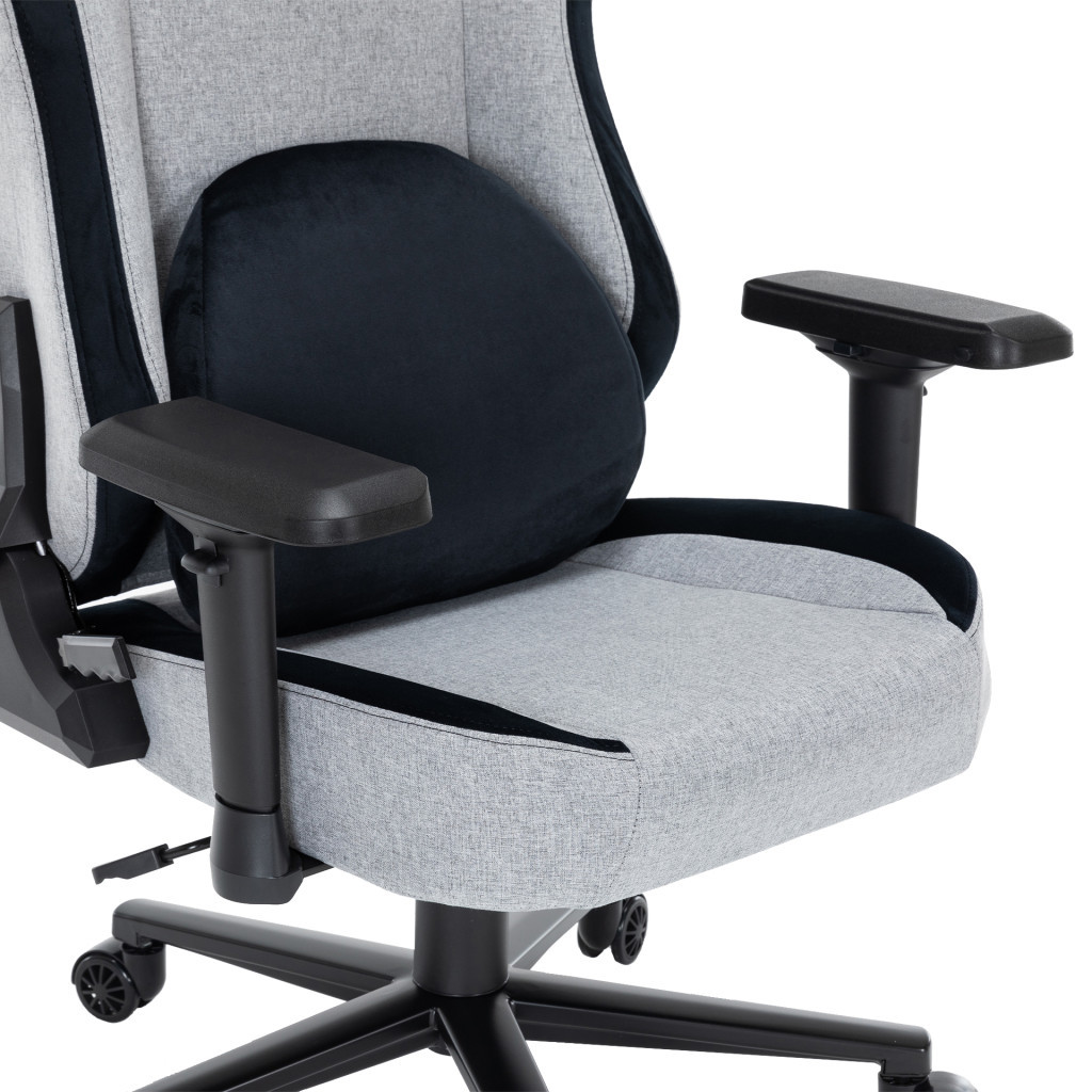 Крісло ігрове GamePro GC715DG Linen fabric Dark grey (GC715DG) - зображення 8