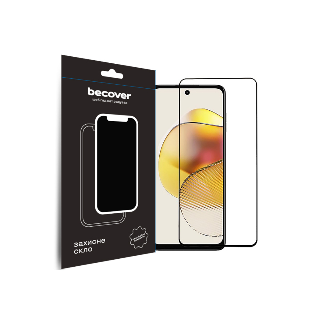 Скло захисне BeCover Motorola Moto G73 Black (709737) - зображення 1